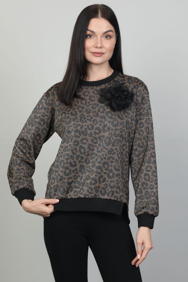 Picture of Seul 53148 BROWN Women Blouse