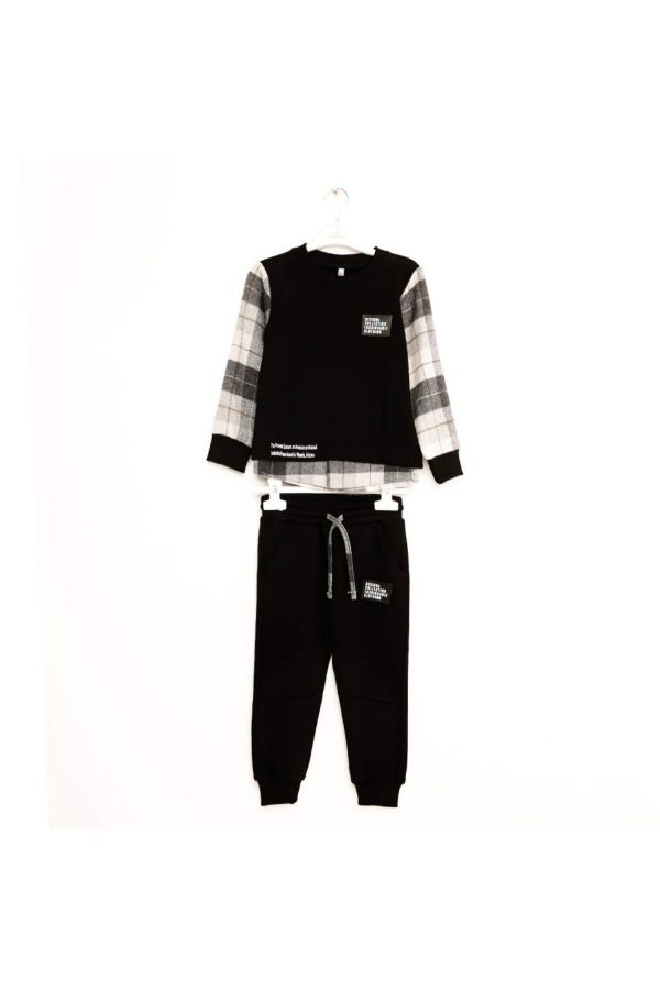 Picture of Nanica 323907 BLACK Boy Sports Pants