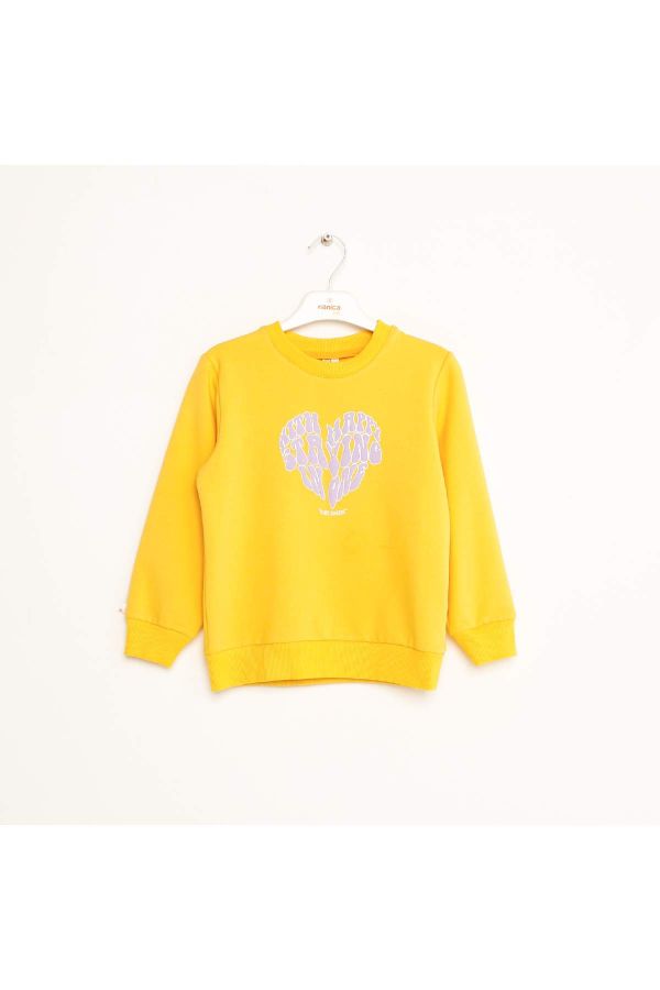 Picture of Nanica 423301 YELLOW Girl Sweatshirt