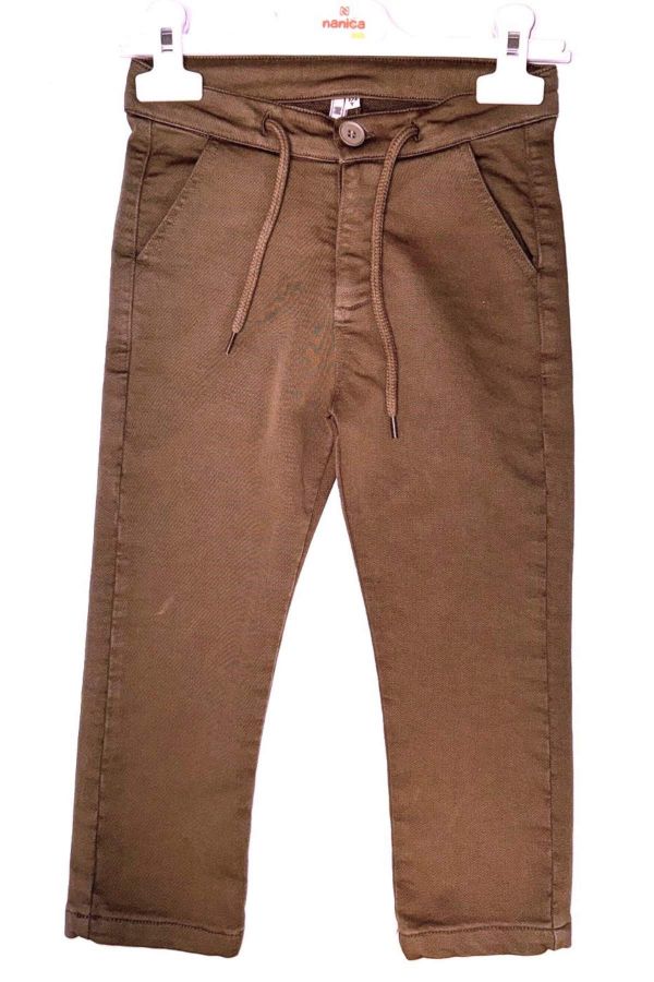 Picture of Nanica 324214 BROWN BOYS TROUSERS