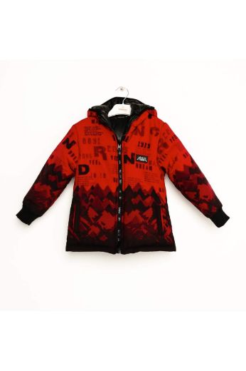 Picture of Nanica 323510 RED Boy Puffer Coat