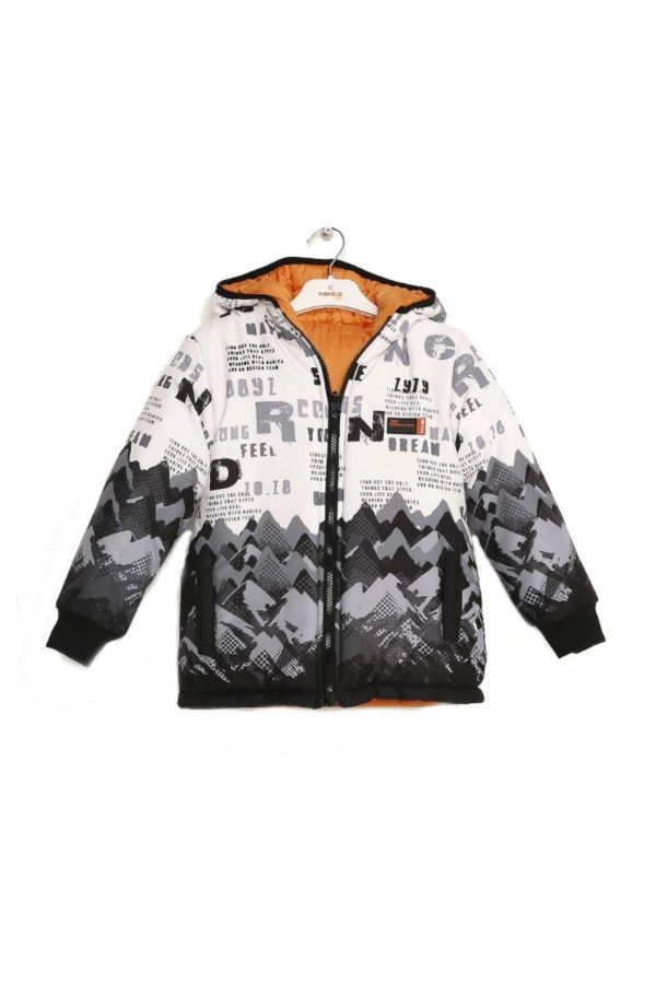 Picture of Nanica 323510 WHITE Boy Puffer Coat