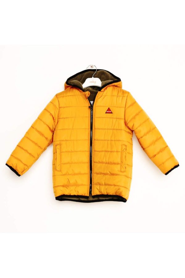 Picture of Nanica 323500 MUSTARD Boy Puffer Coat