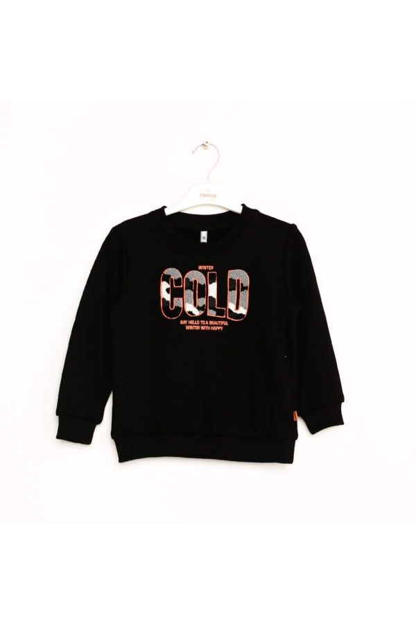 Picture of Nanica 323309 BLACK Boy Sweatshirt