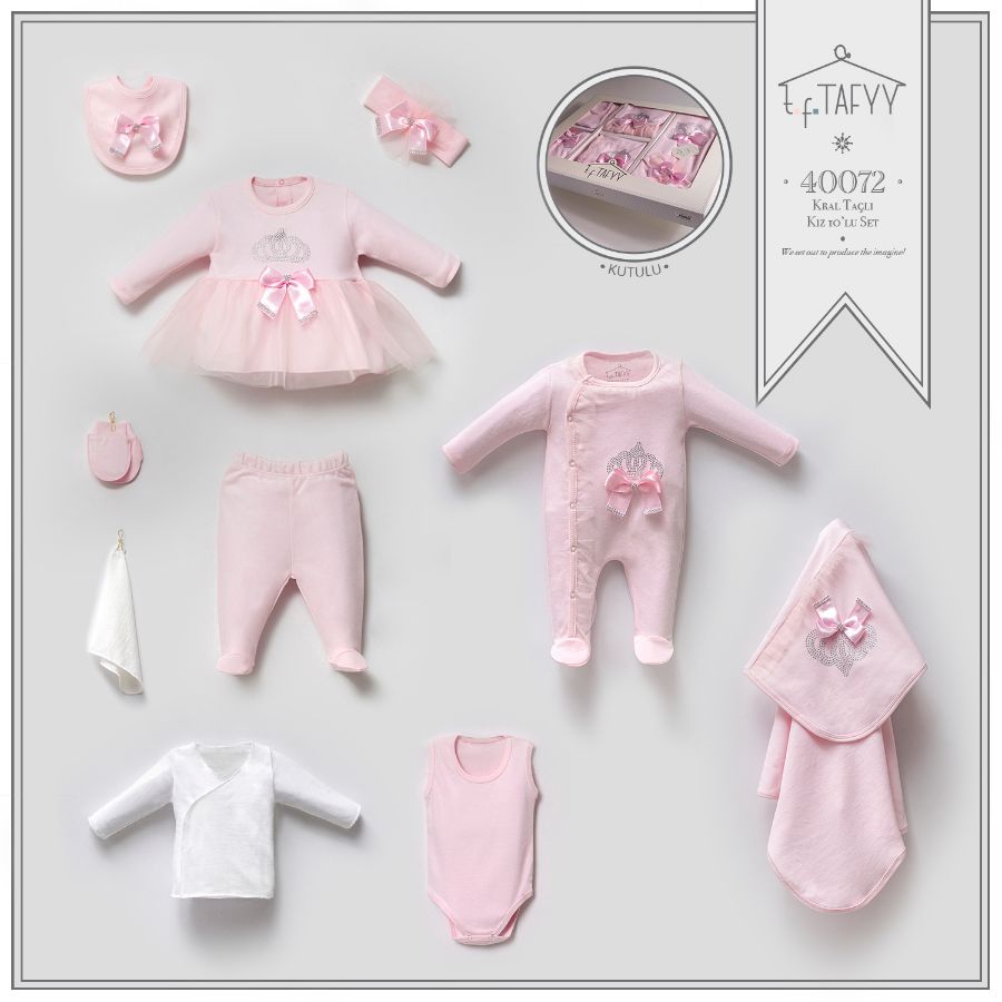 Изображение TAFYY BABY 40072 РОЗОВЫЙ Костюм младенца