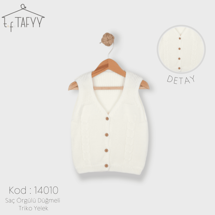 TAFYY BABY 14010 EKRU Bebek Yelek resmi