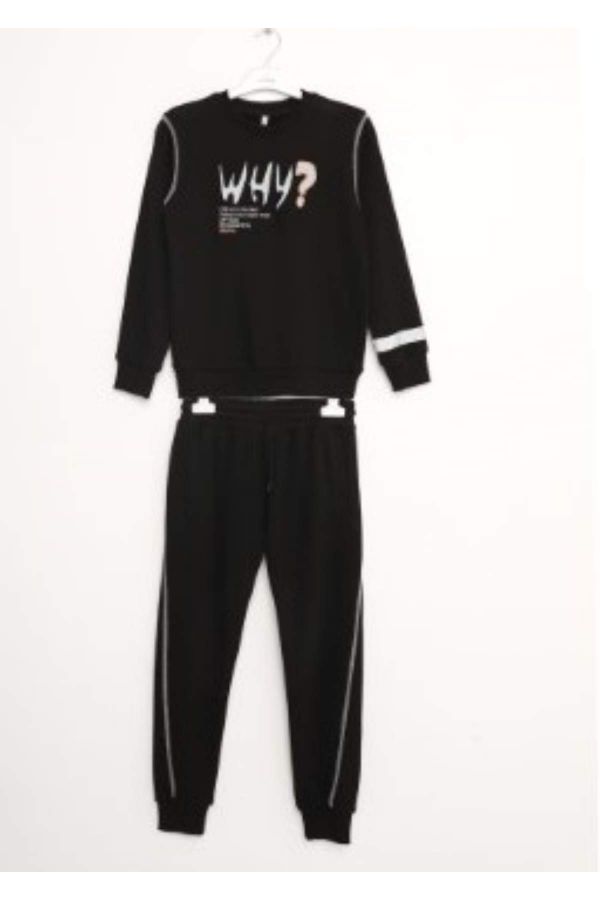 Picture of Nanica 323903 BLACK Boy Sports Pants