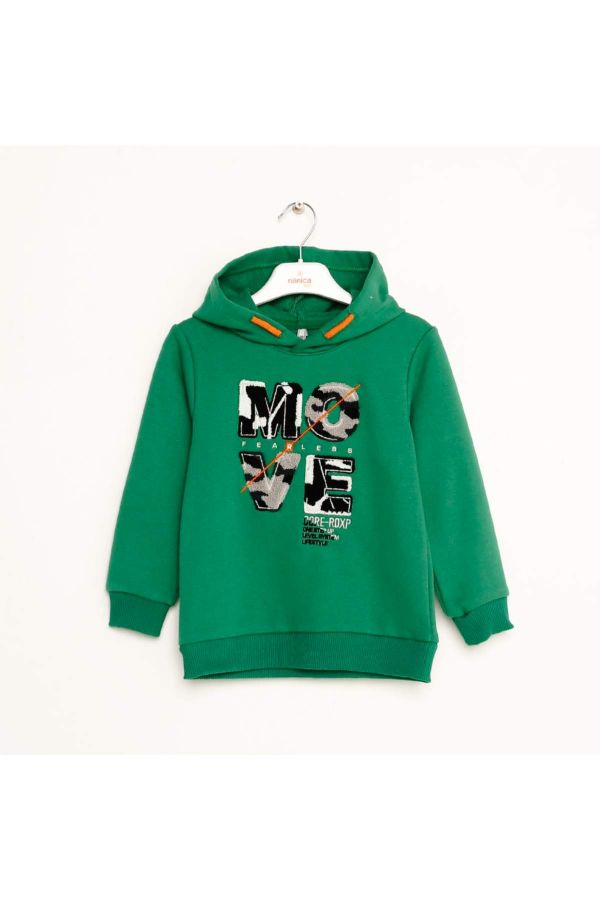 Picture of Nanica 323311 GREEN Boy Sweatshirt