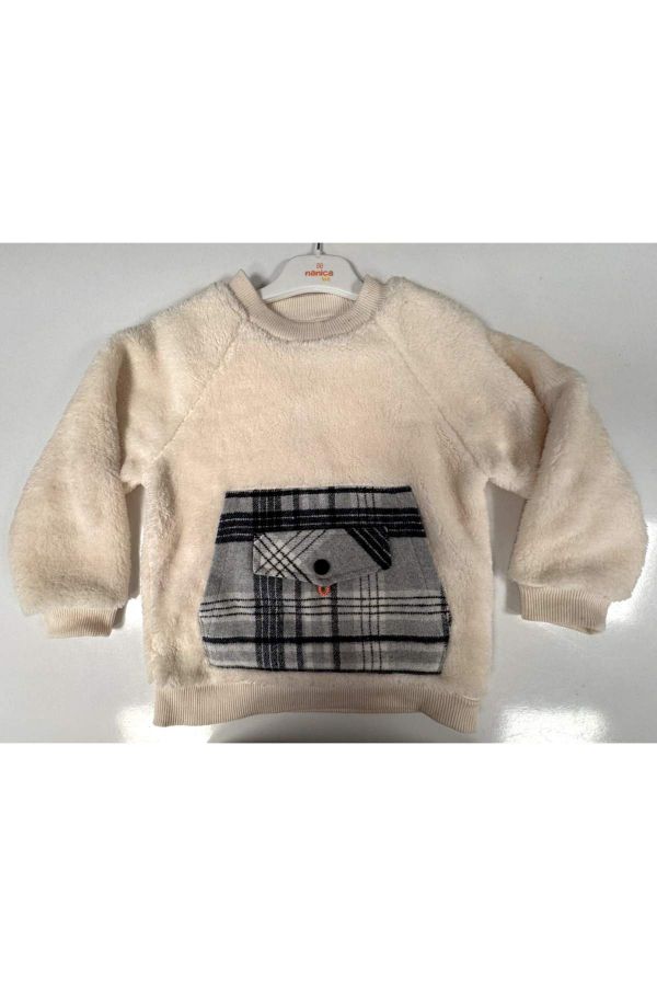 Picture of Nanica 324316 ECRU Boy Sweatshirt