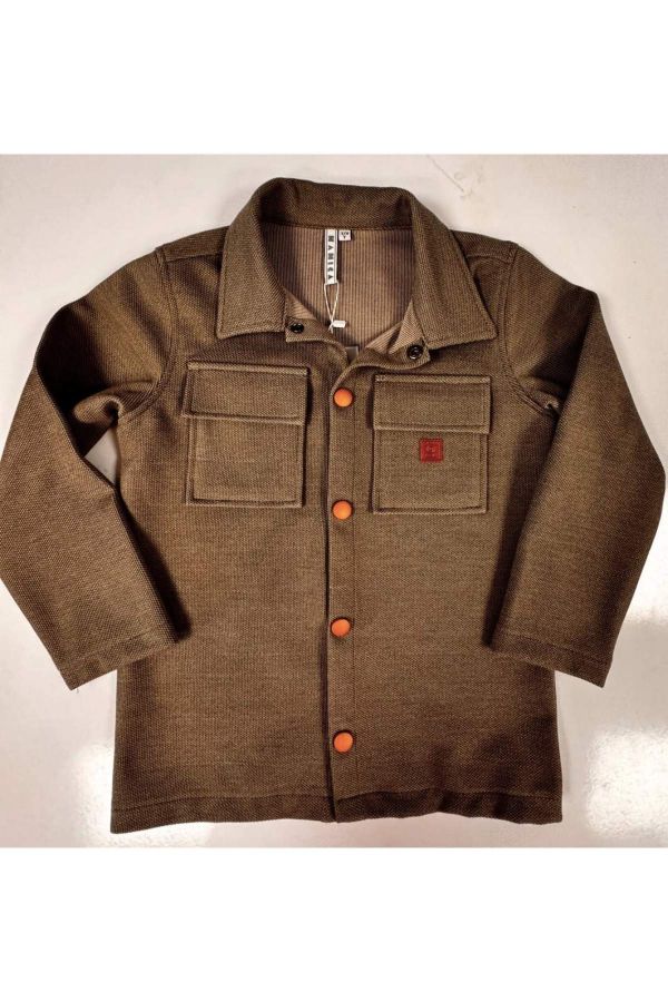 Picture of Nanica 324118 BROWN Boy Shirt