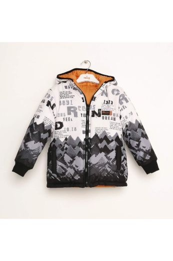 Picture of Nanica 323511 WHITE Boy Puffer Coat