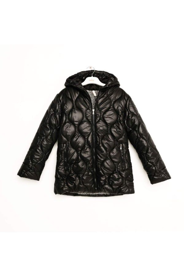 Picture of Nanica 423502 BLACK Girl Puffer Coat