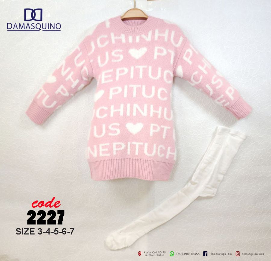 Top Kids 2227 STANDART Kız Çocuk Elbise resmi