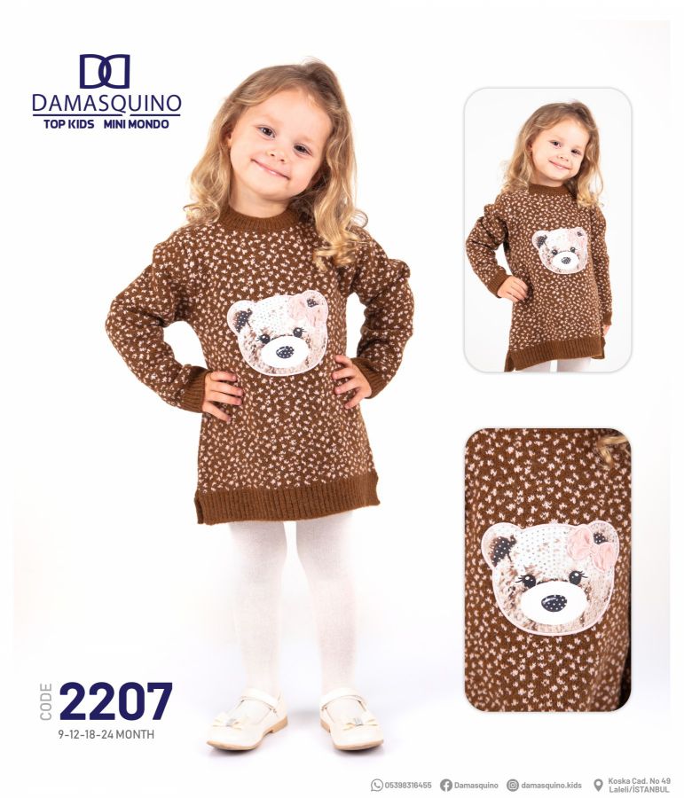 Top Kids 2207 STANDART Kız Çocuk Elbise resmi