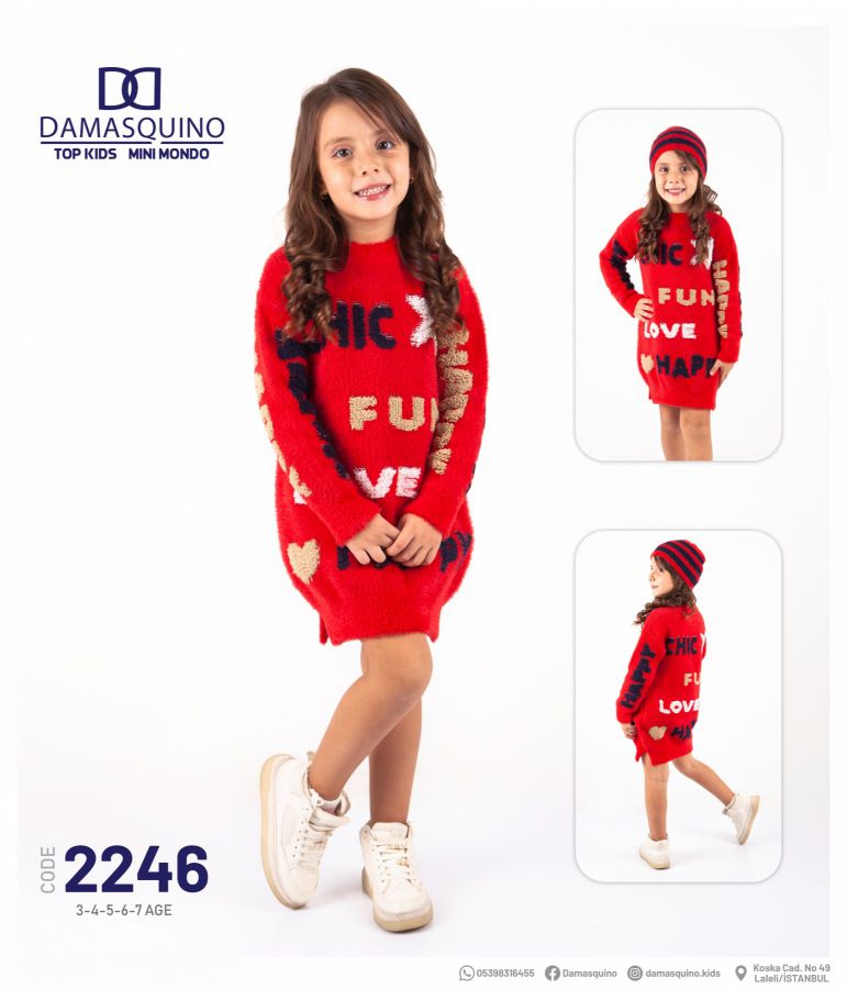 Top Kids 2246 STANDART Kız Çocuk Elbise resmi