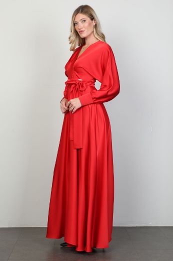 Picture of Green World 8459 RED Women Dress