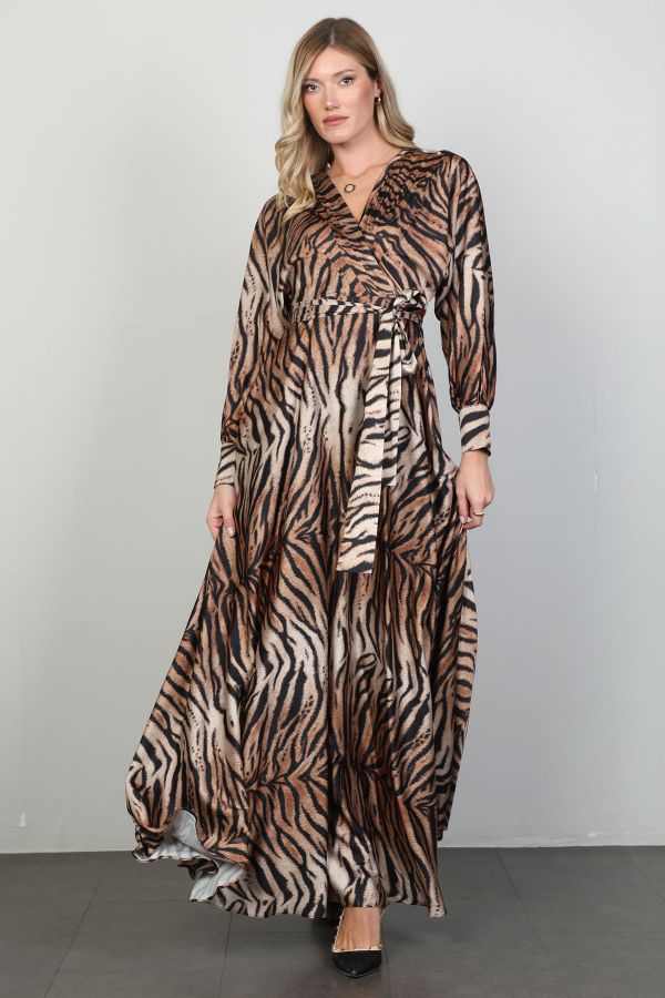 Picture of Green World 8460 LEOPARD Women Dress