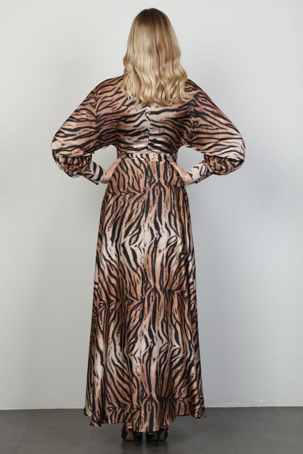 Picture of Green World 8460 LEOPARD Women Dress