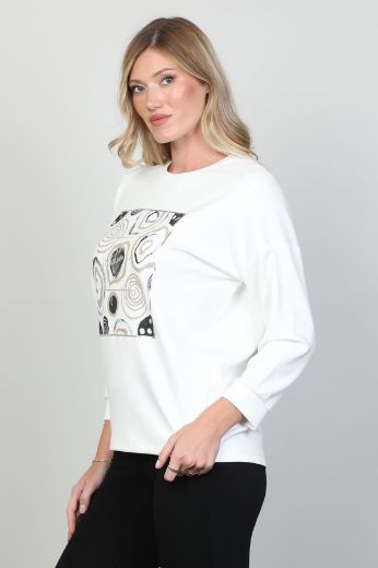 Picture of Butella 16163 ECRU Women Blouse