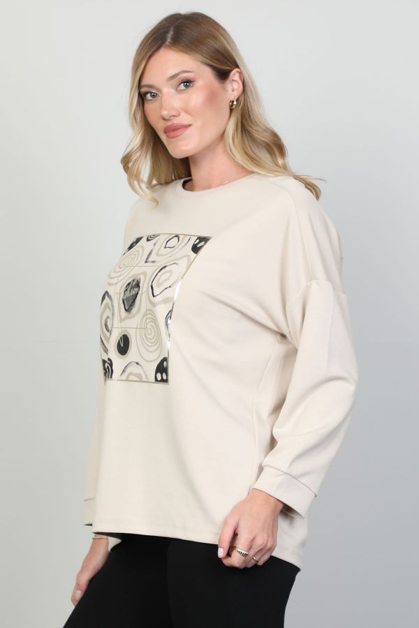 Picture of Butella 16163 BEIGE Women Blouse