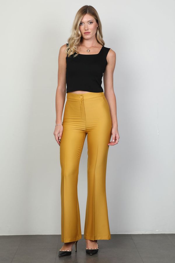 Picture of Fimore 01291-18 YELLOW Women's Trousers