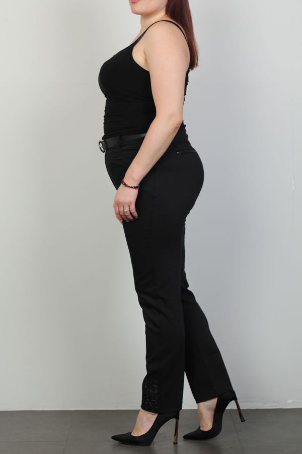 Picture of Extenzi 1194xl BLACK Plus Size Women Pants 