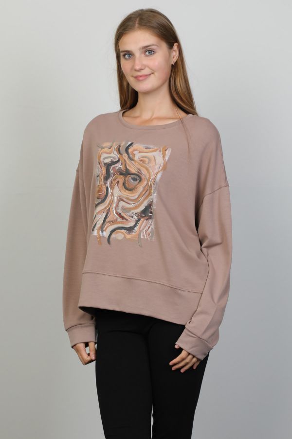 Picture of Butella 16320 SMOKED PEARL Women Sweatsihrt