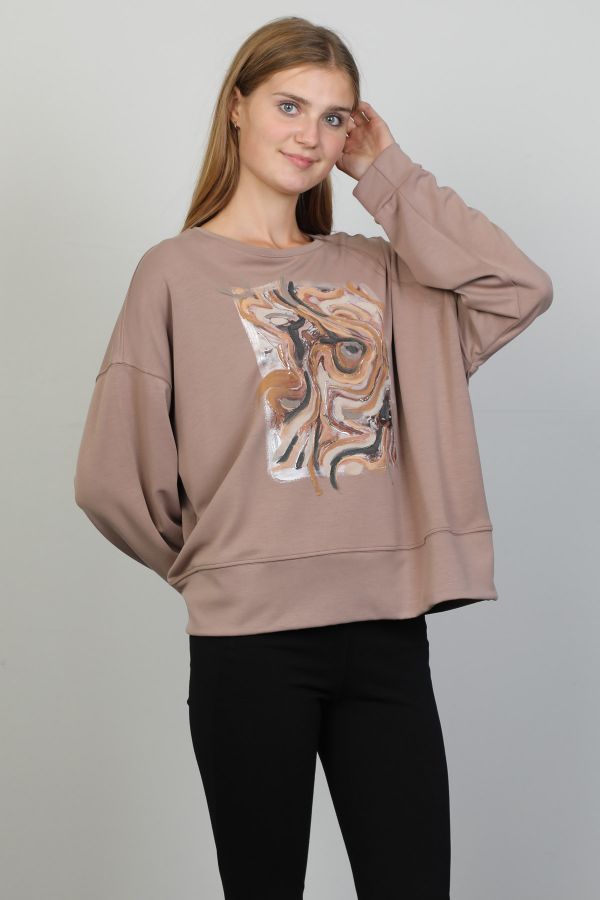 Picture of Butella 16320 SMOKED PEARL Women Sweatsihrt