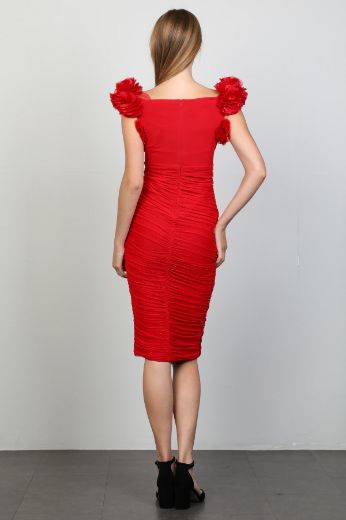 Picture of Green World 8079 RED Women Dress