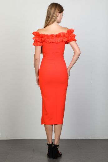 Picture of Green World 8271 RED Women Dress