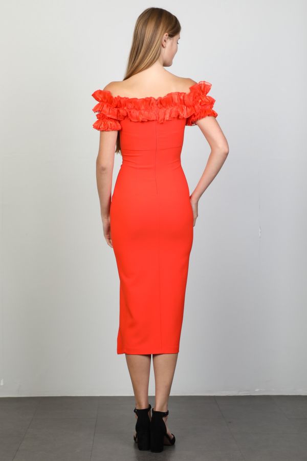 Picture of Green World 8271 RED Women Dress