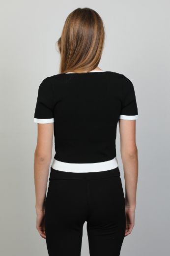 Picture of Samsara OM-104 BLACK Women Blouse