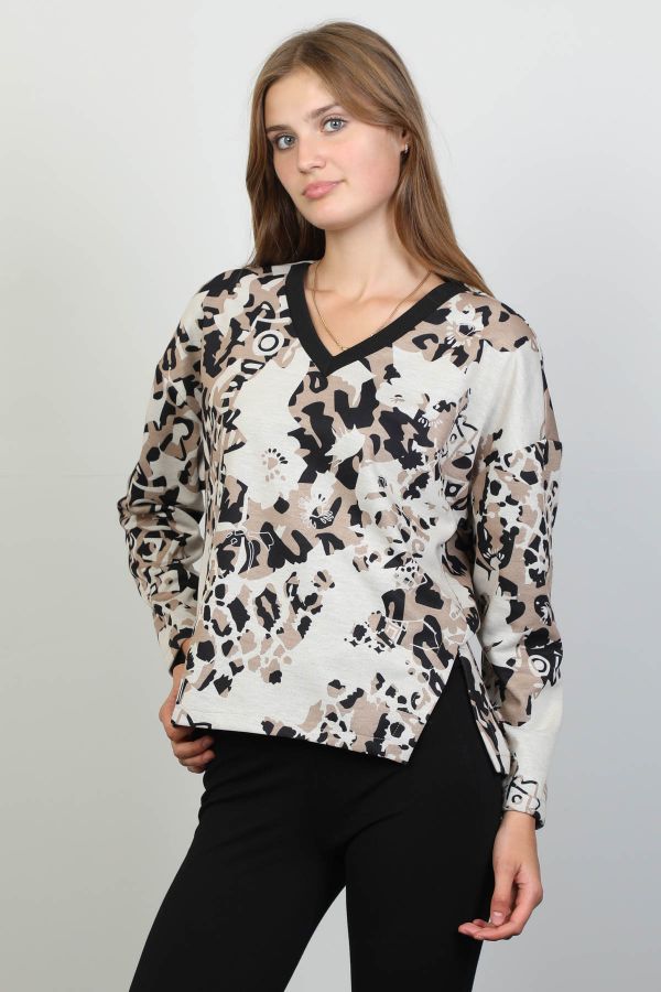 Picture of Seul 53169 BROWN Women Blouse