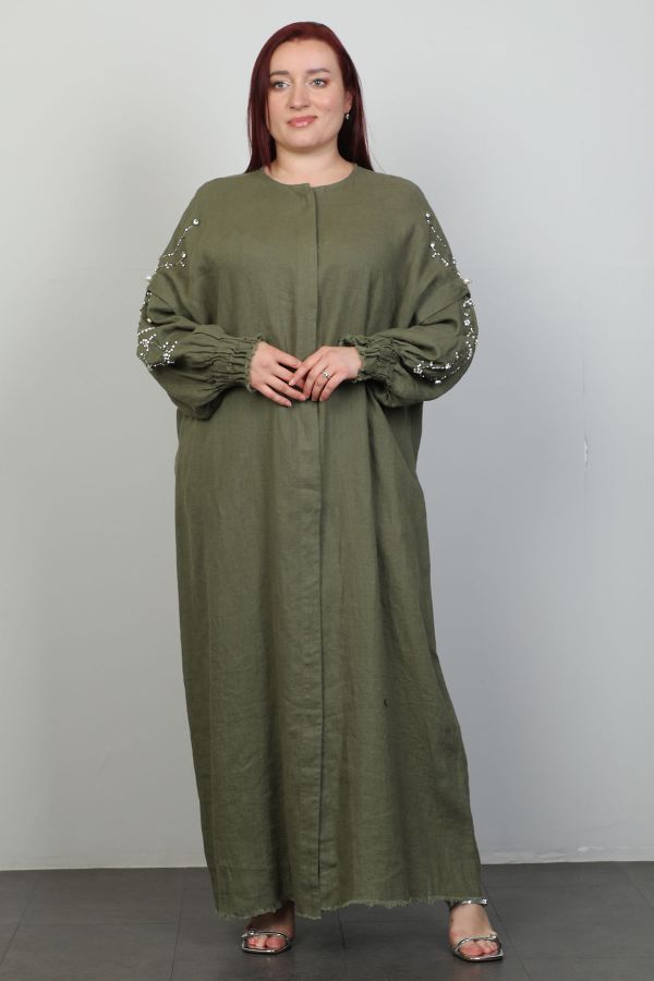 Picture of Nexx 30354xl KHAKI Plus Size Women Dress 