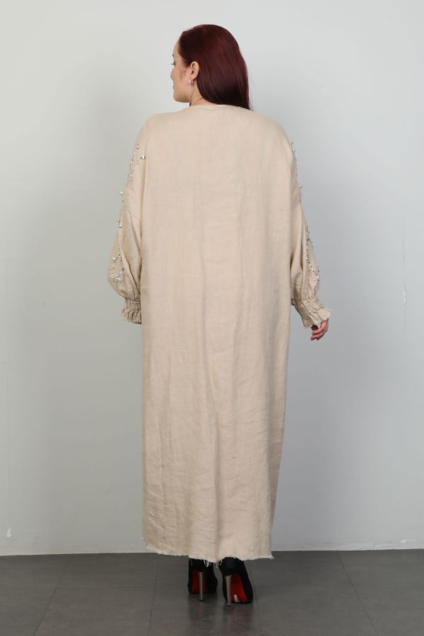 Picture of Nexx 30354xl BEIGE Plus Size Women Dress 