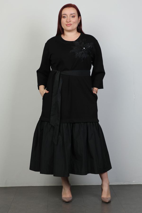 Picture of Ventura 6519xl BLACK Plus Size Women Dress 