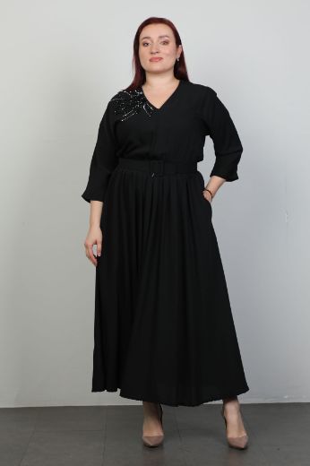 Picture of Ventura 6503xl BLACK Plus Size Women Dress 