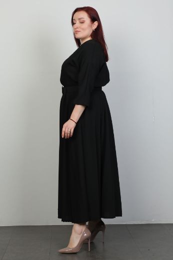 Picture of Ventura 6503xl BLACK Plus Size Women Dress 