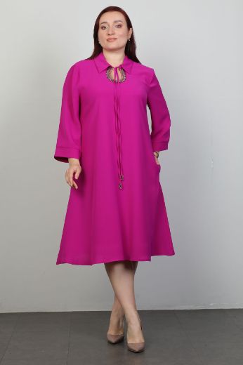 Picture of Ventura 6501xl FUCHSIA Plus Size Women Dress 