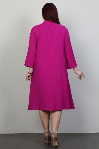 Picture of Ventura 6501xl FUCHSIA Plus Size Women Dress 