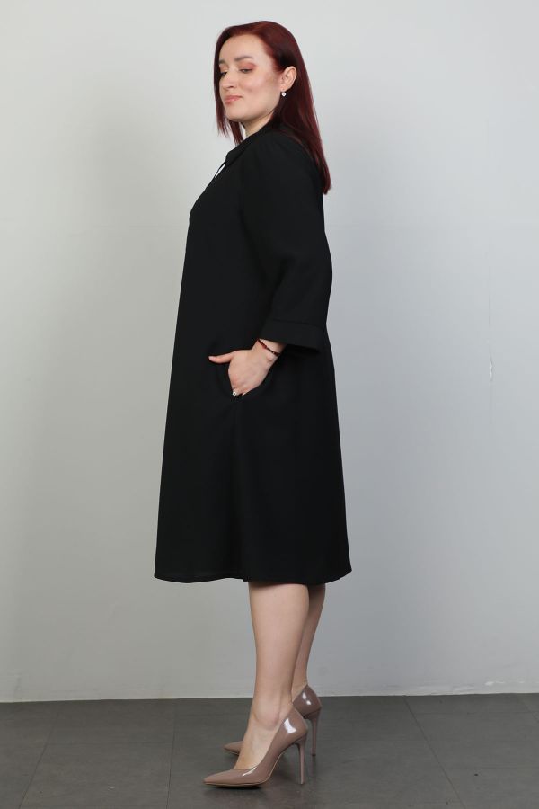 Picture of Ventura 6501xl BLACK Plus Size Women Dress 