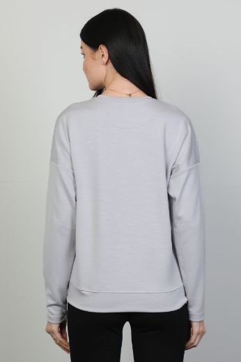 Picture of Butella 16330 GREY Women Sweatsihrt