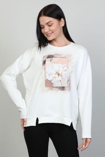 Butella 16330 EKRU Kadın Sweatshirt resmi