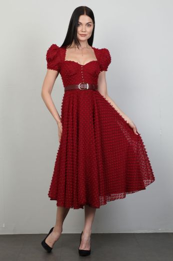 Picture of Green World 8277 RED Women Dress