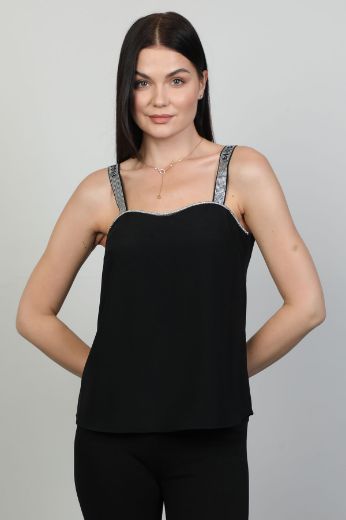 Picture of Modalinda 7113 BLACK Women Blouse