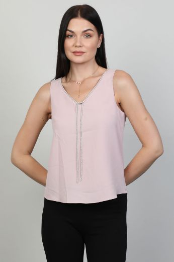 Picture of Modalinda 43174 POWDER Women Blouse