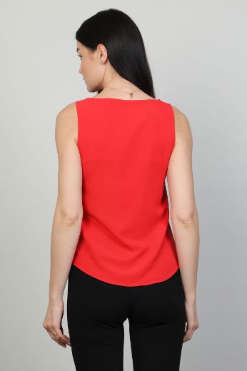 Picture of Modalinda 43174 RED Women Blouse