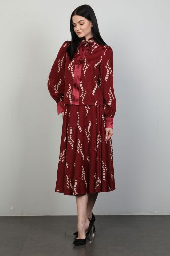 Picture of Roux 2418176 BURGUNDY WOMANS SKIRT SUIT 