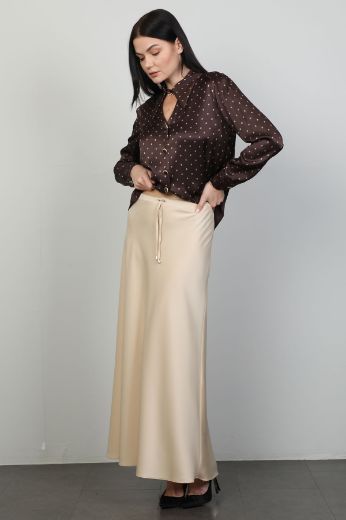 Picture of Samsara 06-1626-02-7258 BROWN WOMANS SKIRT SUIT 