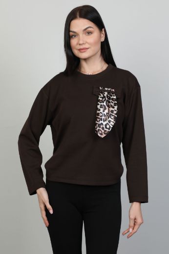 Picture of Seul 53137 BROWN Women Blouse